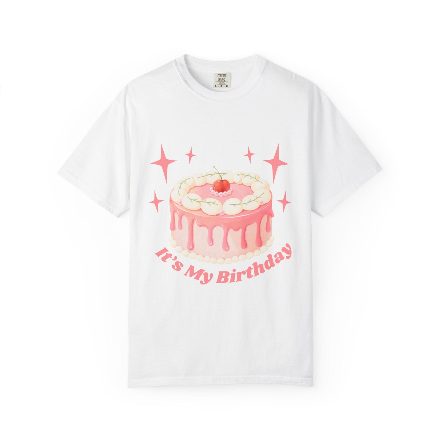 Birthday Cake T‑Shirt — "It’s My Birthday" Cute Strawberry Cake Graphic