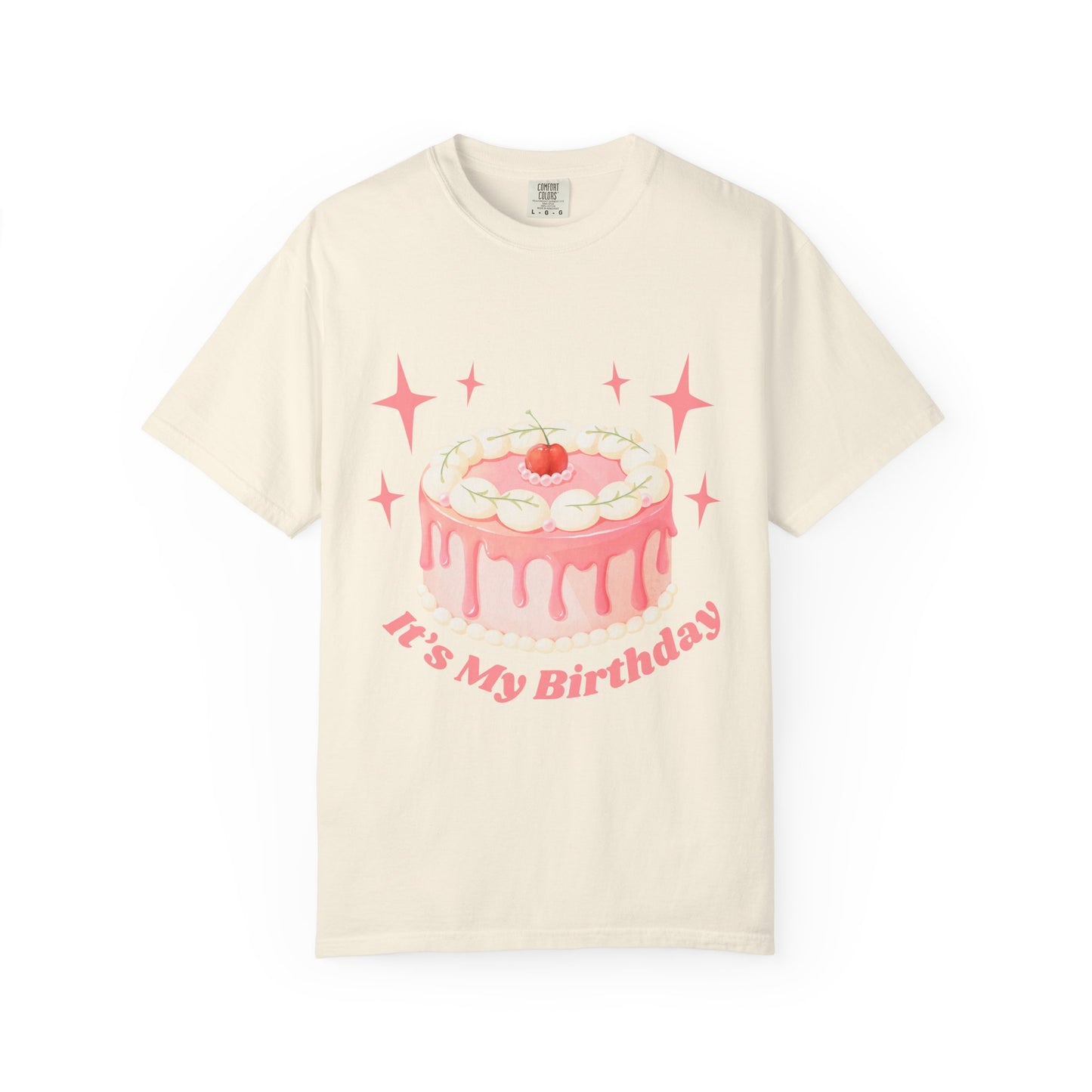 Birthday Cake T‑Shirt — "It’s My Birthday" Cute Strawberry Cake Graphic